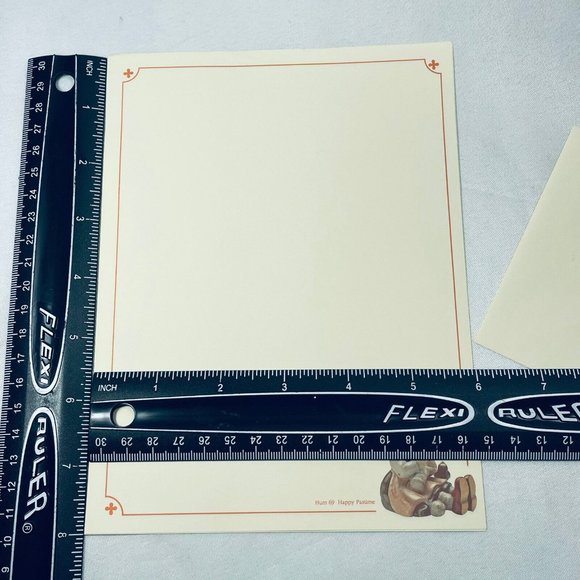 Vintage 1992 Hummel Stationary Hum #69 Happy Pastime 2 Sheets 1 Envelope Unused - Picture 10 of 11